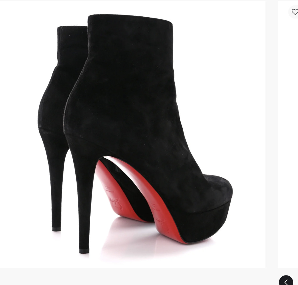 SALE!!!!!Christian Louboutin Platform Suede Bootie 36